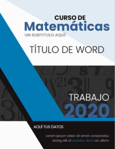 caratula de matemática